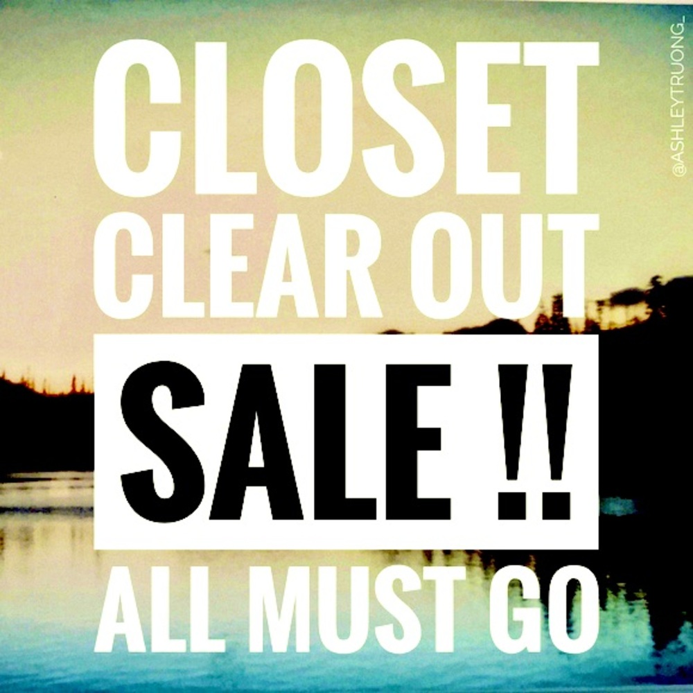 50% OR MORE OFF EVERYTHING CLEARING OUT